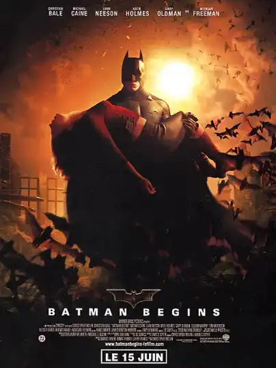 Affiche du film BATMAN BEGINS