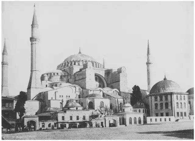 Istanbul,Sainte-Sophie photo de Pascal Sébah, vers 1870